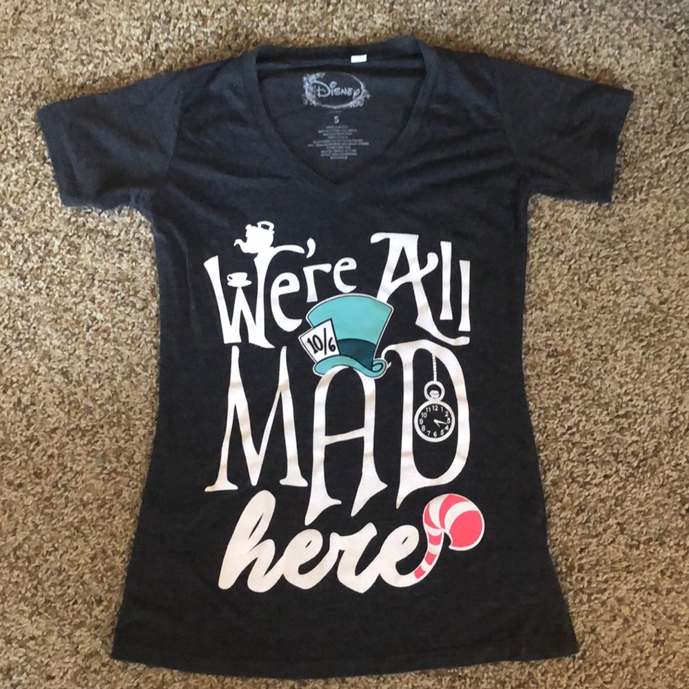 “We’re All Mad Here” Alice in Wonderland Tee